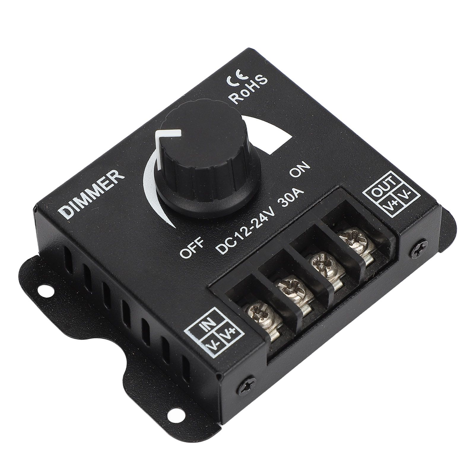 LED Dimmer Single Channel Stepless Dimming Excellent Heat Dissipation LED Light Strip Dimmer DC 12‑24V — image 2