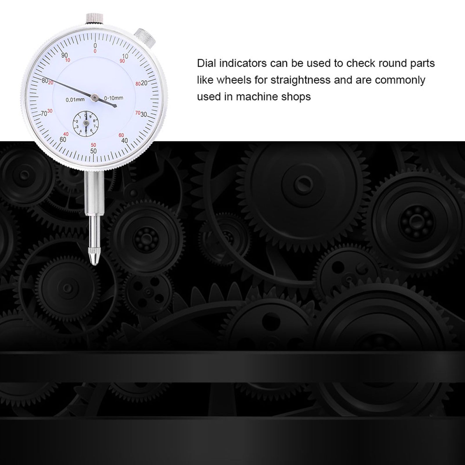 0-10mm Dial Indicator Gauge 0.01mm Accuracy Measuring Meter High Precision Instrument Tool โ image 3