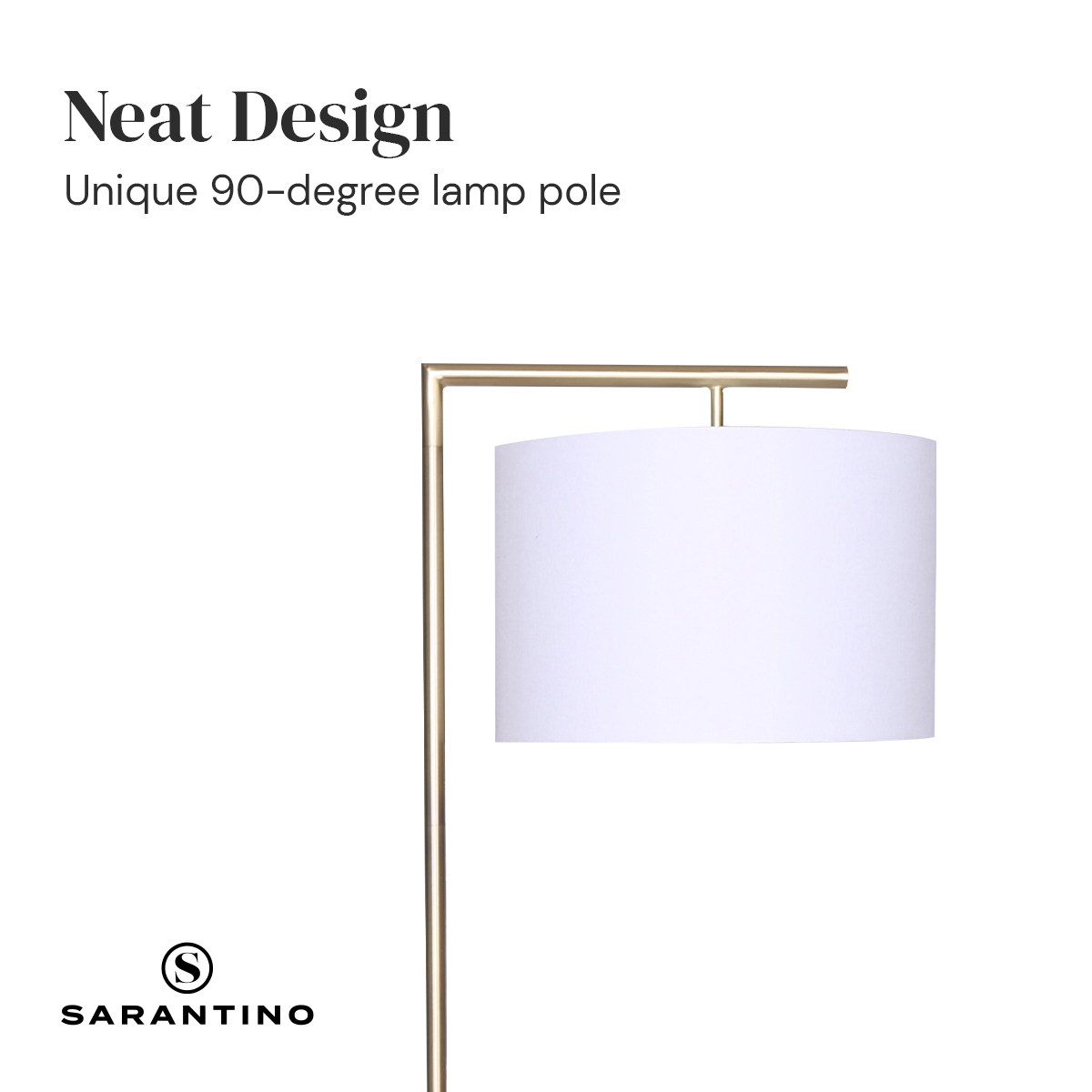 Sarantino 90-Degree Modern Arc Floor Lamp โ image 6