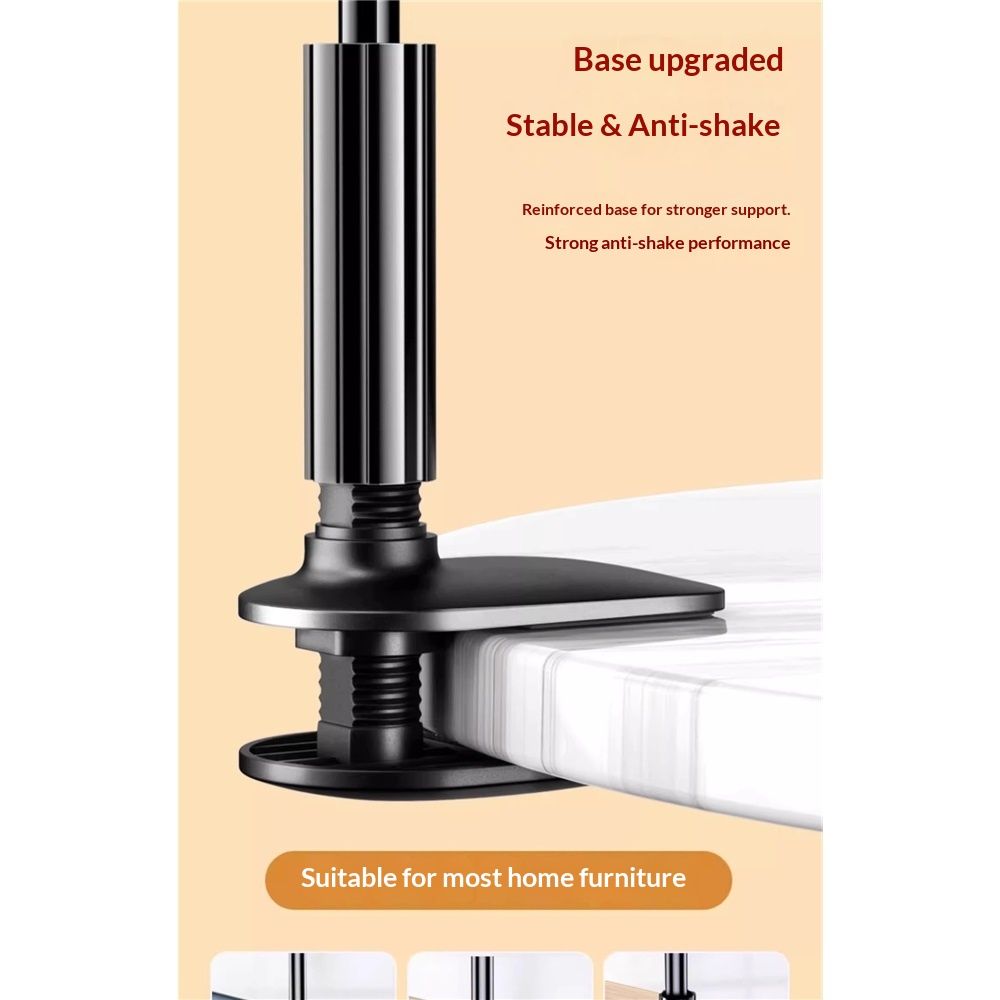 Phone Holder Bed 1pcs- [Thickening the solid heart tube] Flexible Arm, 38inch Overall Length, 360 Adjustable Clamp Clip, Overhead Cell Phone Mount Stand for — image 3