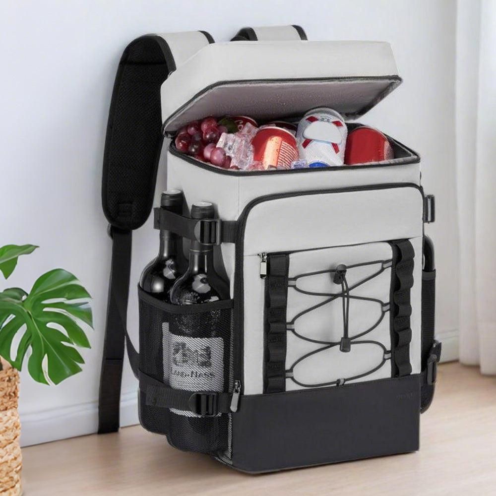25L Insulated Cooler Backpack Freshness Preservation Backpack - Grey โ image 6
