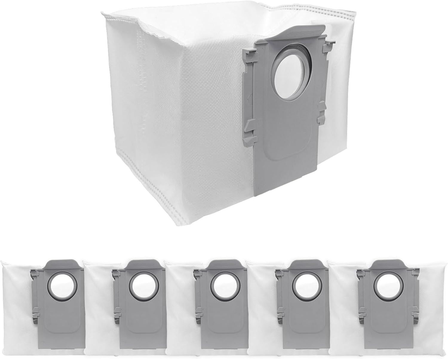 6 Pcs Replacement Reill Dust Bags Compatible with Q10 S5+, Q10 × 5+, Q7 M5+, Q5 Max+, Q5+, S8 Pro Ultra, S8+, Q7 Max+, Q8 Max+, Robotic Vacuums 3L Large