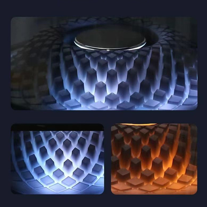 LP90 Black 360° Bluetooth Home Theater Speaker With One Microphone - LED Light Effect, 120W Surround Sound — image 2