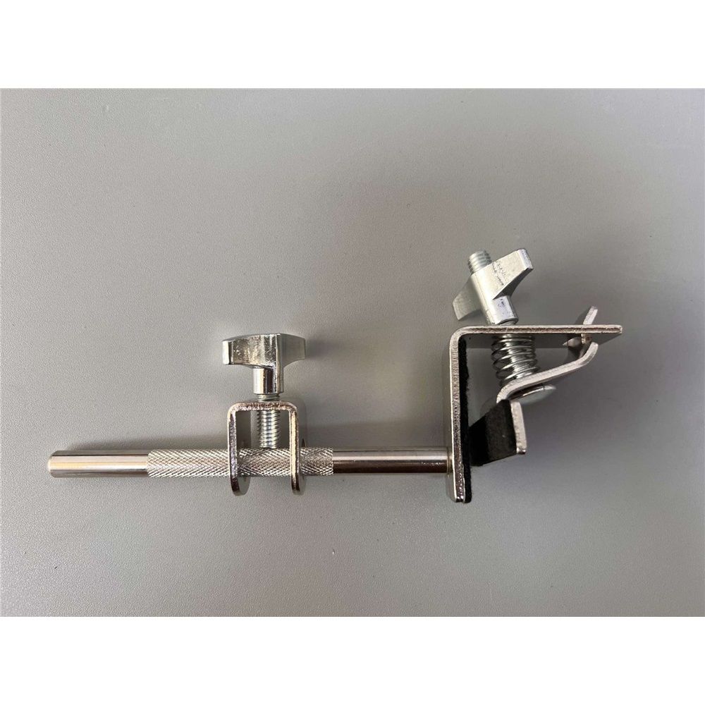 Pearl Bass Drum Hoop Mount Cowbell Holder with Non-Finish Marring Clamping Jaws and Height-Adjustable Cowbell and Percussion Accessory Clamp