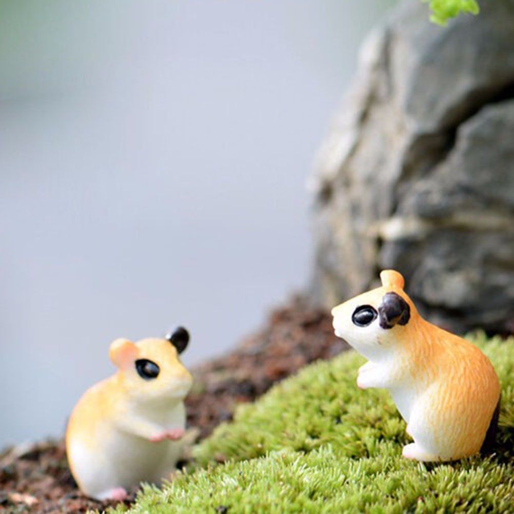 10PCS Hamster Micro Landscape Ornaments, Miniature Figurines Fairy Garden Accessories, Garden DIY Kit — image 5