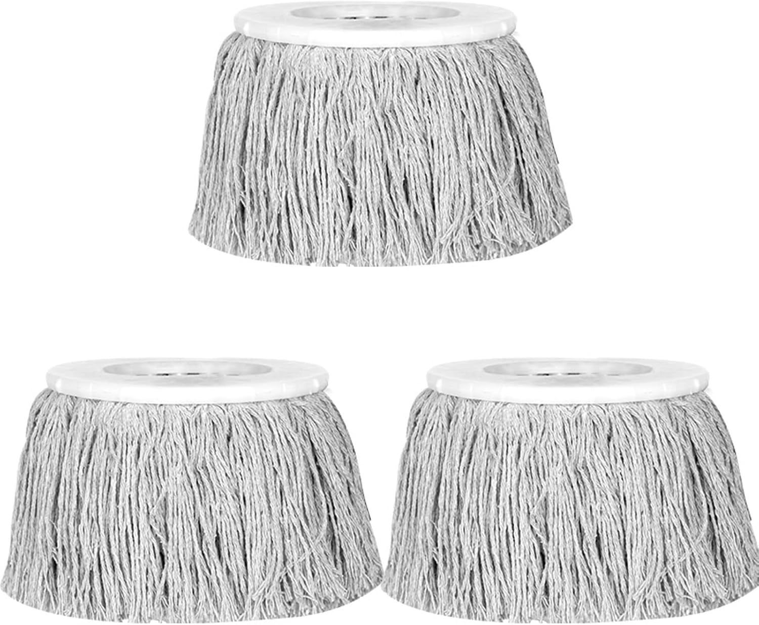 Spin Mop Refill for 360° Cotton Thread Mop Head Replacement - Round Cotton Thread Size Compatible Mop Head for Hardwood,Tile, Marble Floor (Color: B)