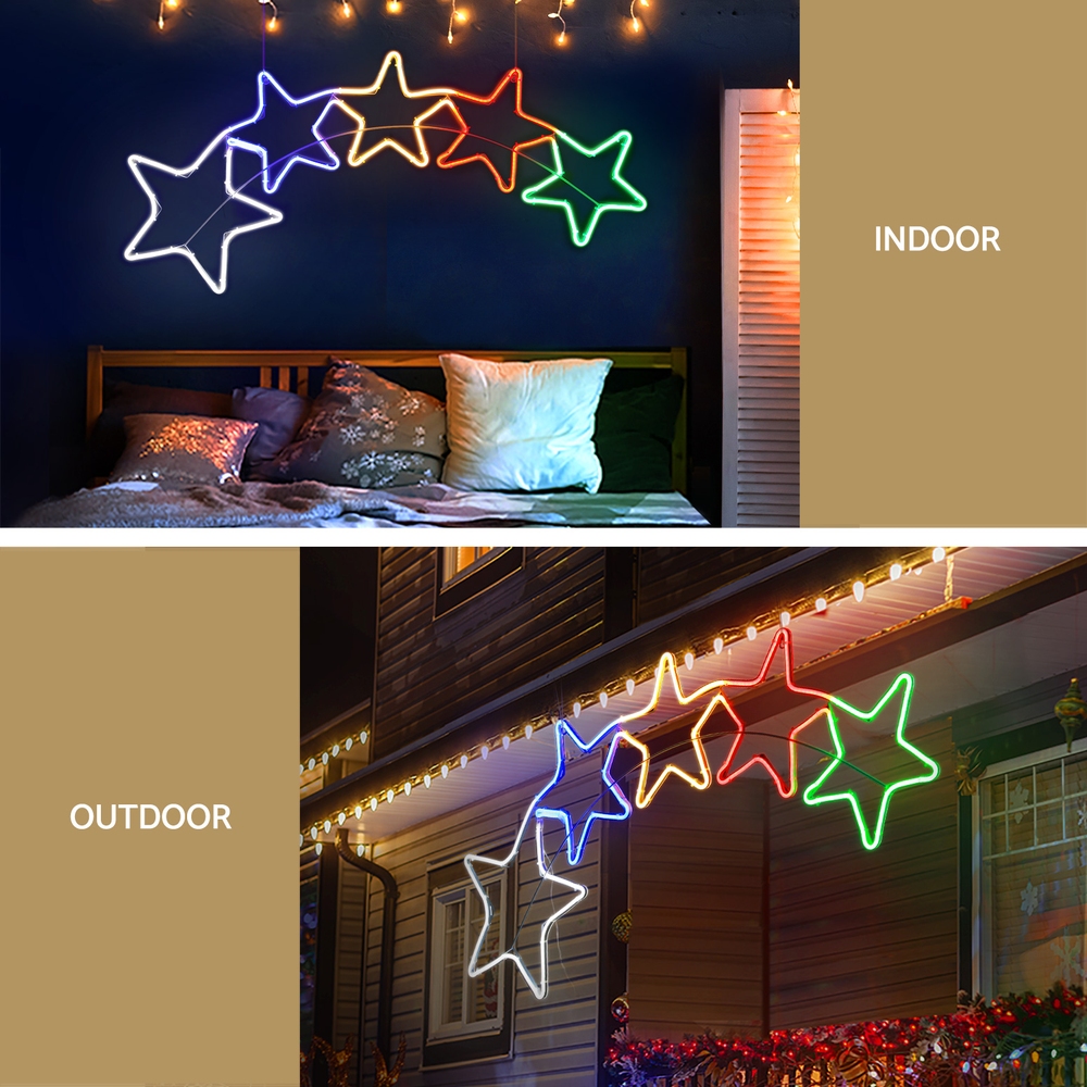 1.25M Christmas Lights Motif 560 LED Rope Light Outdoor Decoration Jingle Jollys โ image 5