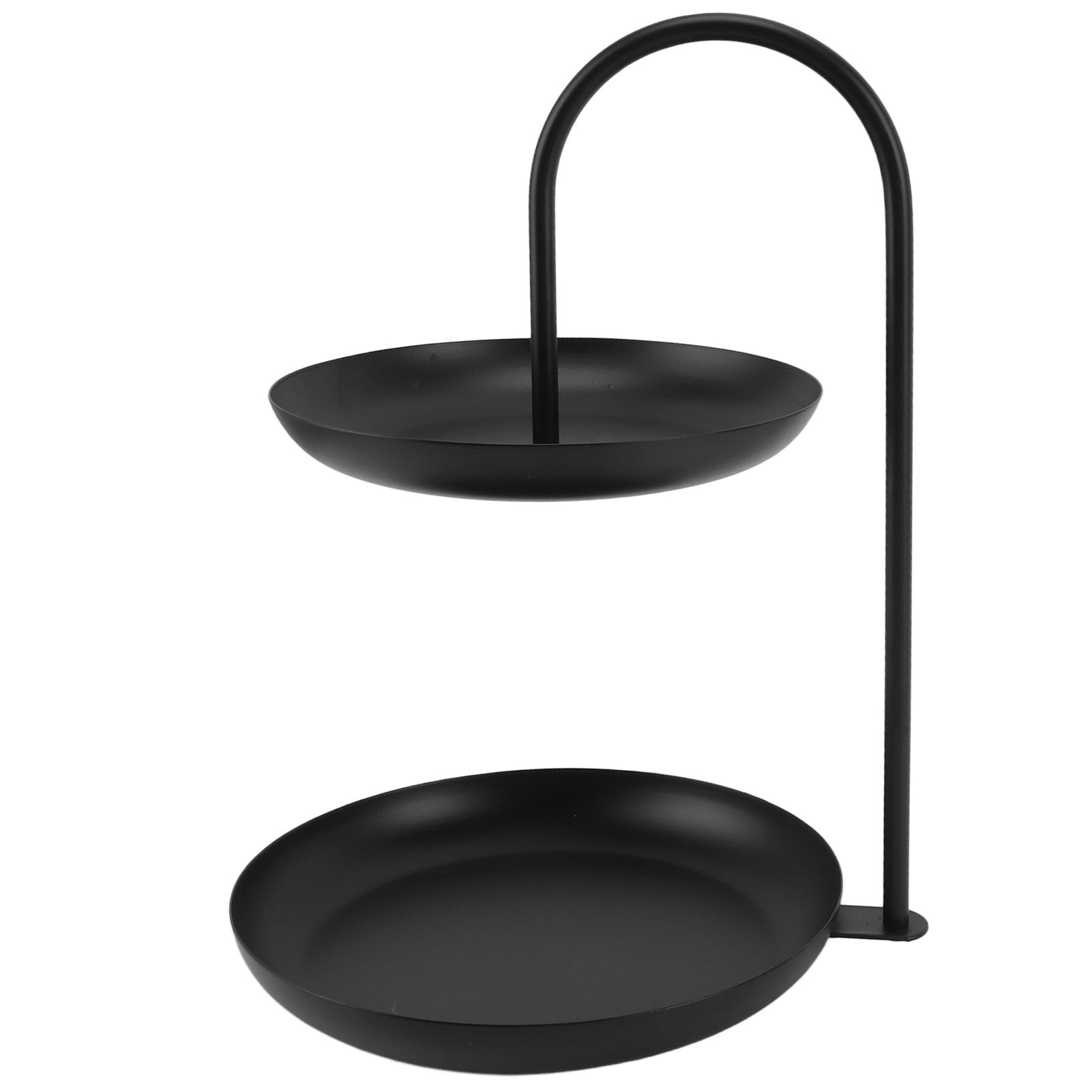 Dessert Rack Fruit Stand Round 2 Tier Iron Display Holder for Party Wedding Birthday Home Black โ image 6
