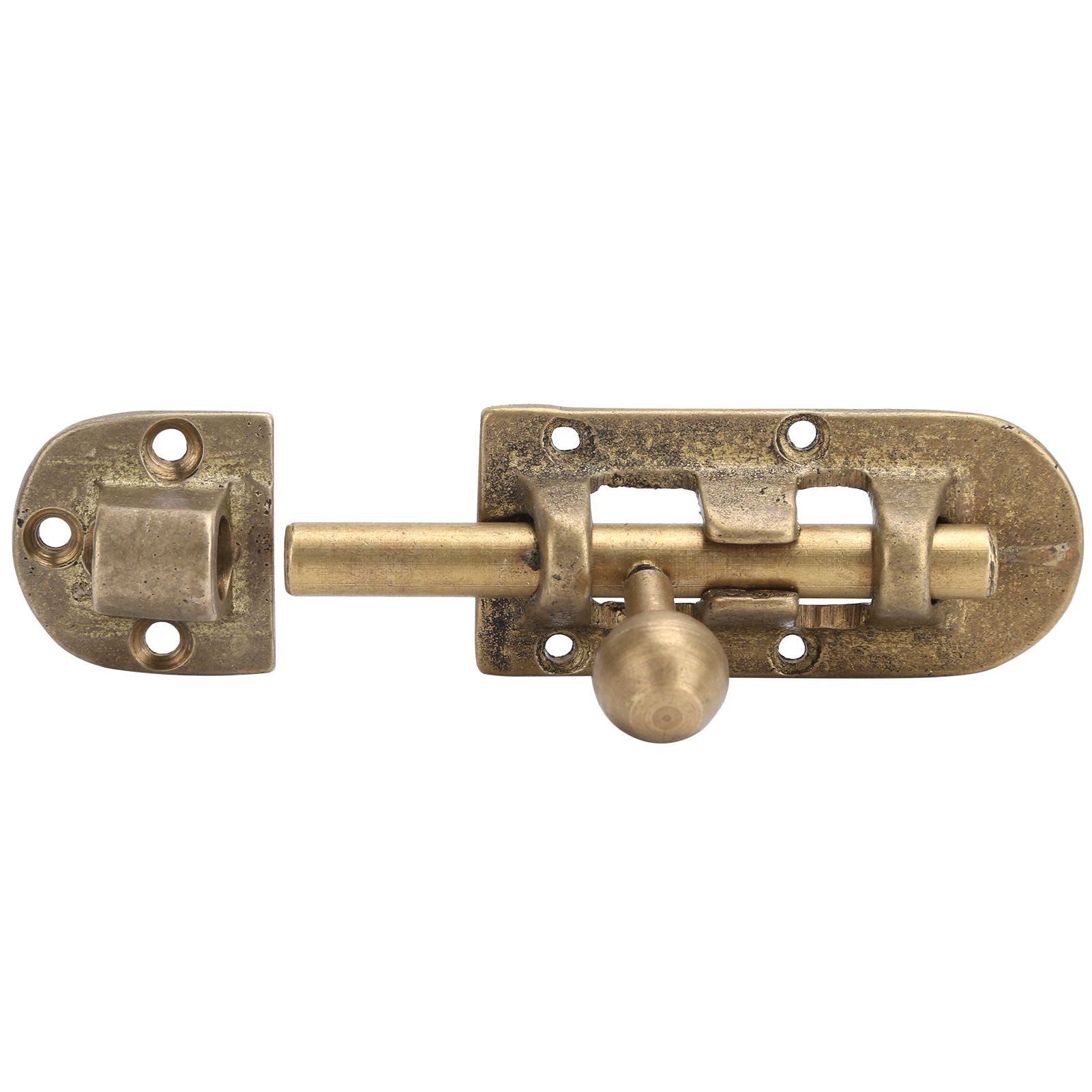Vintage Brass Door Latch Antique Door Window Bolts Buckle Sliding Lock Hardware Fittings — image 3
