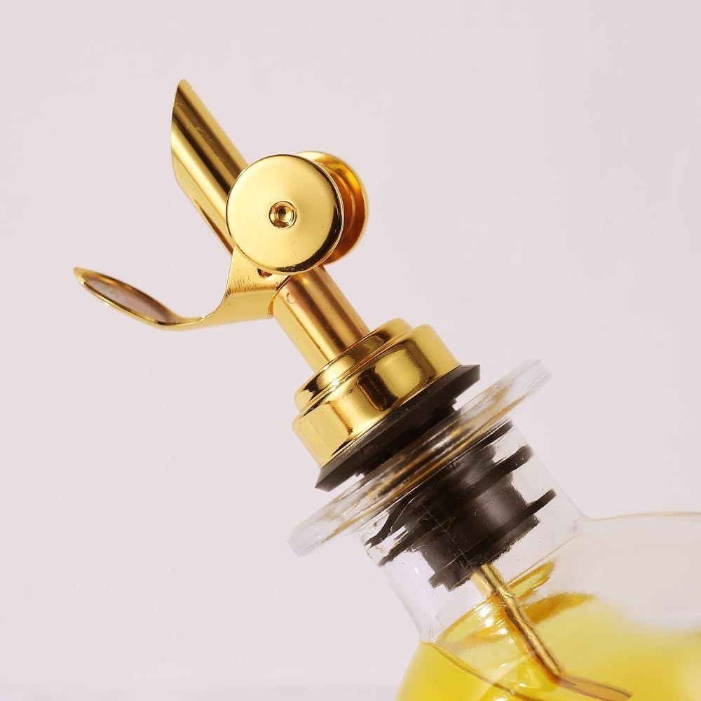 4PCS Liquor Pour Spout Made of Stainless Steel with Automatic Anti-Oxidation Mechanism, Bottle Pourers for Alcohol, Olive Oil — image 3