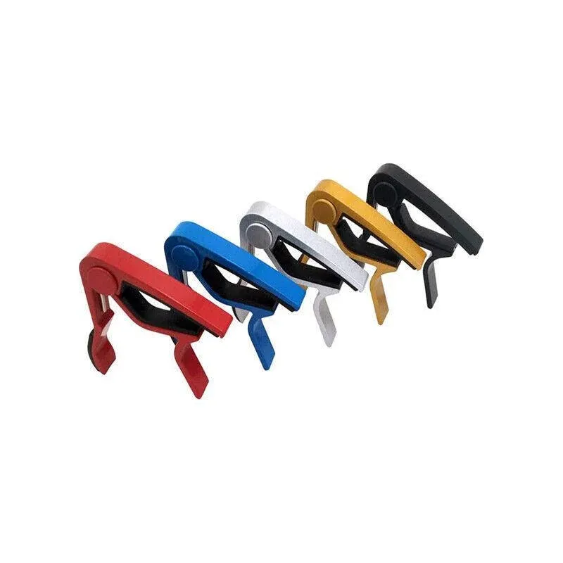 Premium Alloy Capo Quick Change Trigger Clamp For Guitar Banjo Ukulele Mandolin - Black — image 3