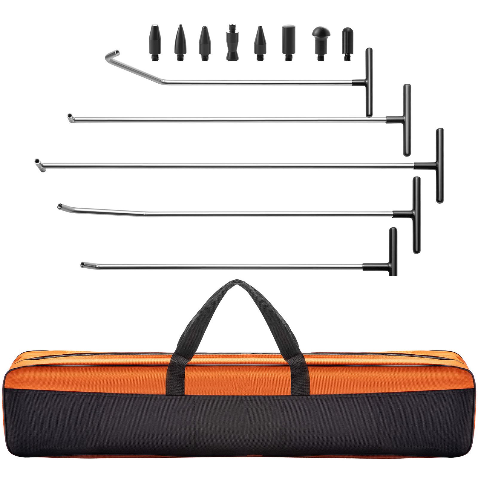 Rods Dent Puller Stainless Steel Paintless Repair Kits Hail Removal 13 PCS