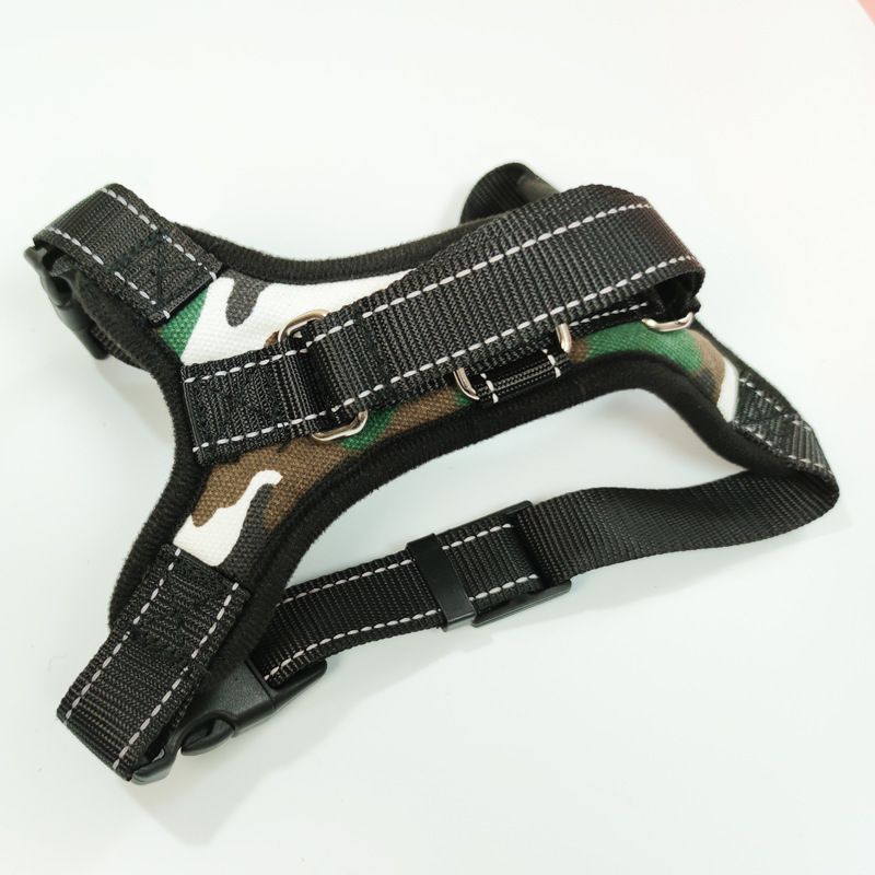 YOBI bear Dog Harness Retractable Vest Cloth Camouflage K10 chest strap XL