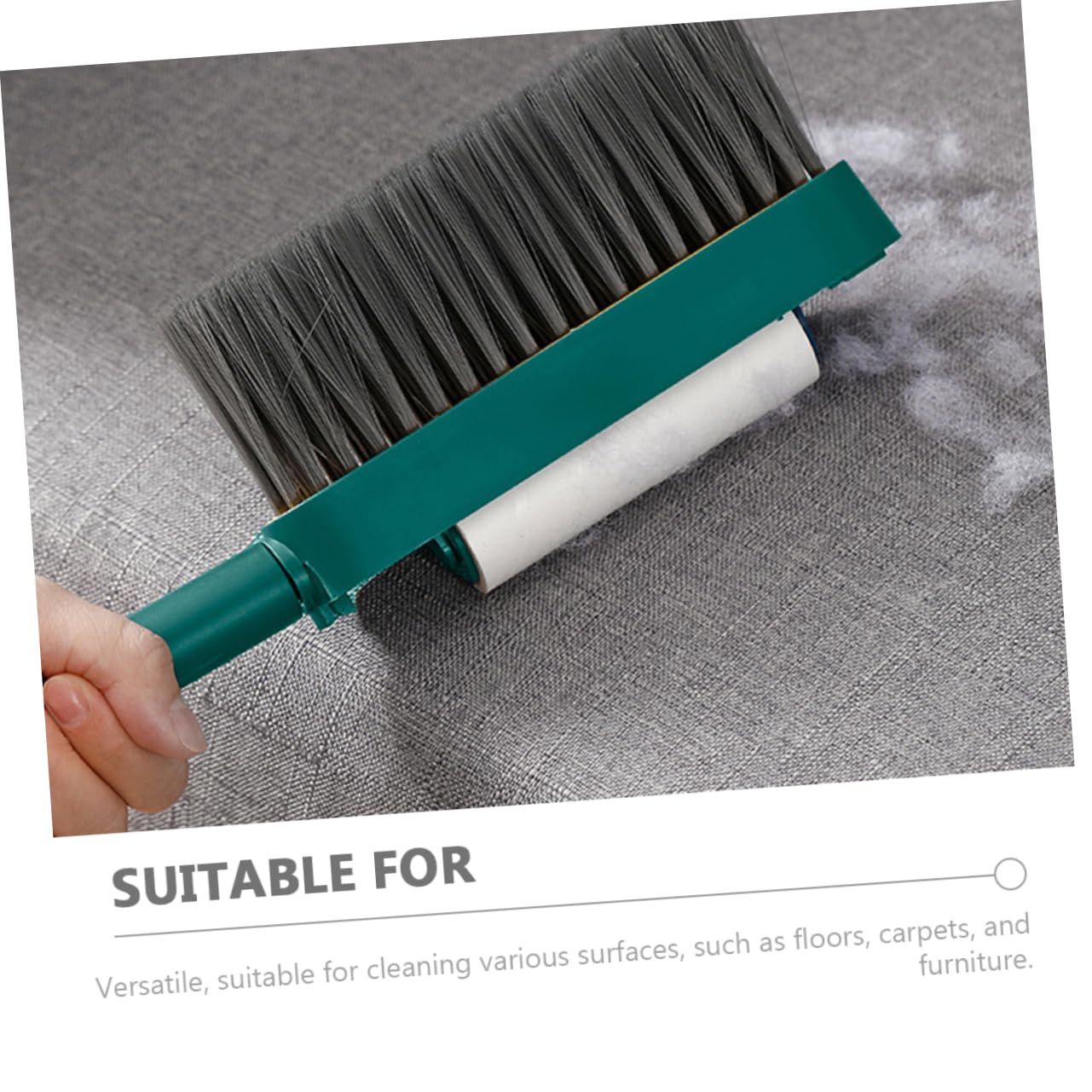 Household Dust Cleaning Brush Duster Handheld Broom Hand Brooms Kitchen Soft Rubber Clean Household Brush Cleaning Brush — image 4
