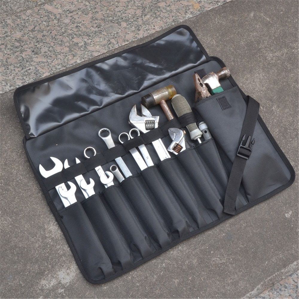 Heavy-Duty Oxford cloth Wrench Roll | Pockets Wrench Organizer Bag, Portable All-in-One Wrench Roll Up Pouch for Mechanics & DIYers | Ideal Father's Day Gift — image 4