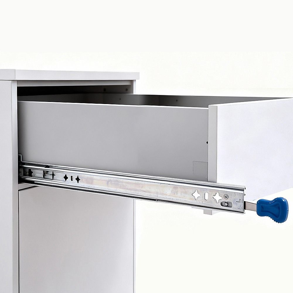 100cm Drawer Runners Pair – Heavy Duty 100kg Locking Slide Rails — image 4