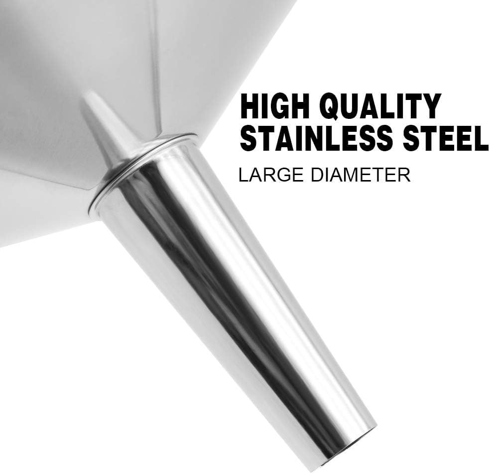 Super Large Stainless Steel Large Funnel with Detachable Strainer/Filter for Cooking Oil and Transmission Liquid and Powder, Food Grade Metal Kitchen Funnels โ image 4