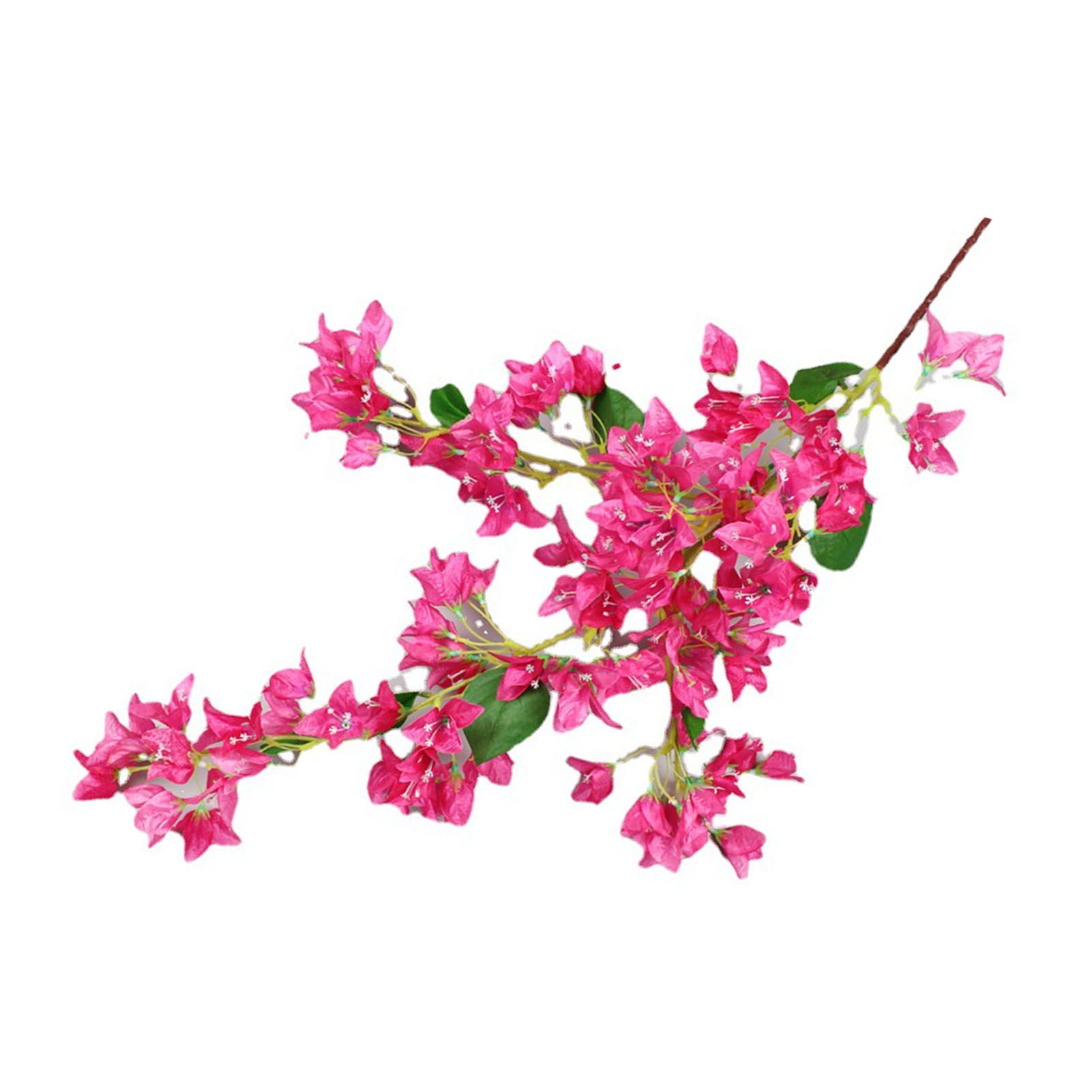 120cm Artificial Silk Bougainvillea Branches Faux Rose Red Bougainvillea with Iron Wire Stems for Wedding Decoration โ image 4