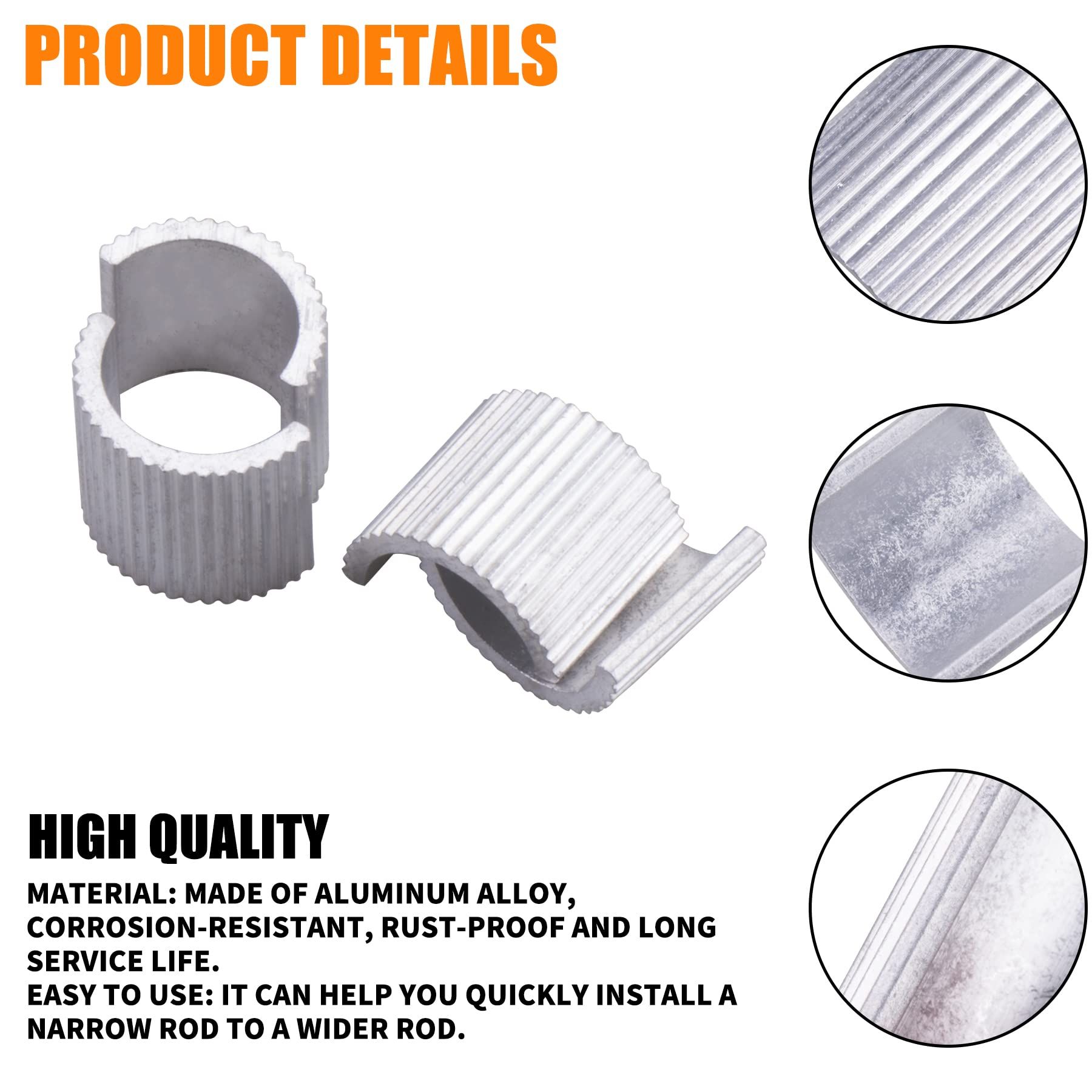 8pcs Handlebar Shim 7/8" Handlebars to 1" Motorcycle Handle Bar Spacer Conversion Shims with Handlebar Mounts Risers Clamp — image 3