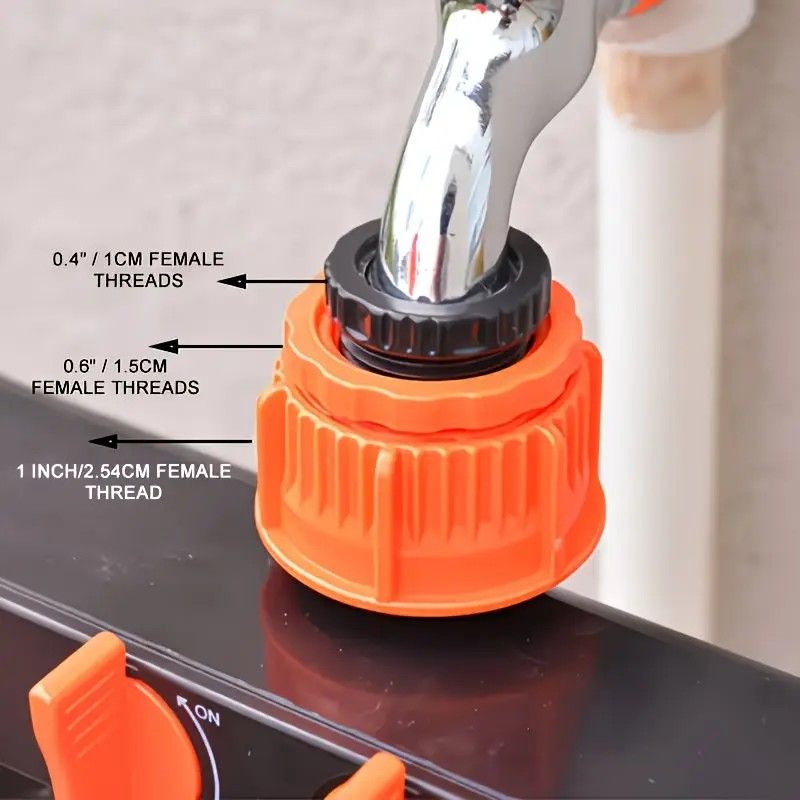 4-Way Independent Valve Garden Hose Splitter: Leak-Proof Faucet Connector, All-in-One for Watering, Car Washing and Sprinkler Systems, Essential Outdoor Tool โ image 4