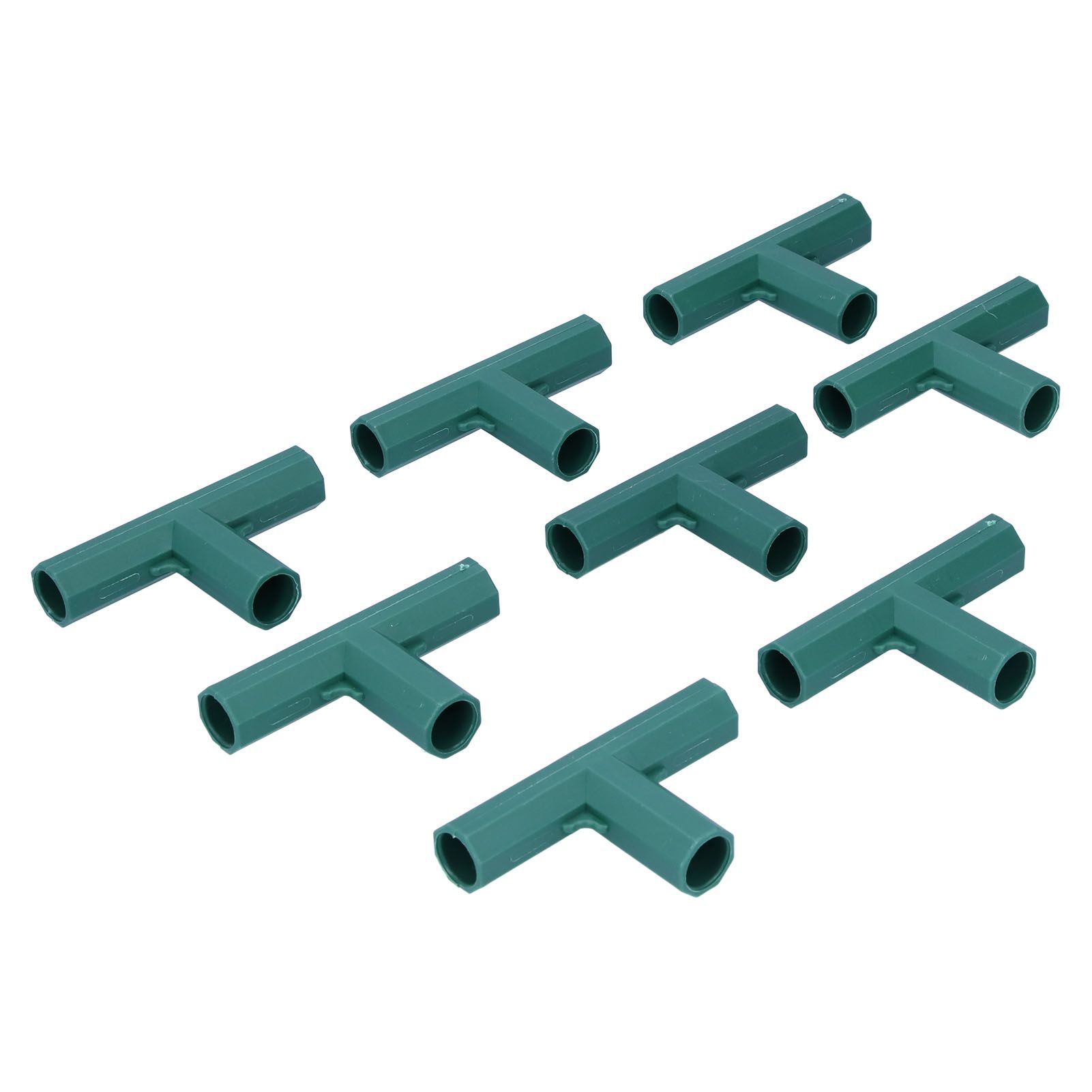 8Pcs T shape Connector DIY Plant Stake Joint Tee Adapter for 16mm Garden Plant Support — image 3