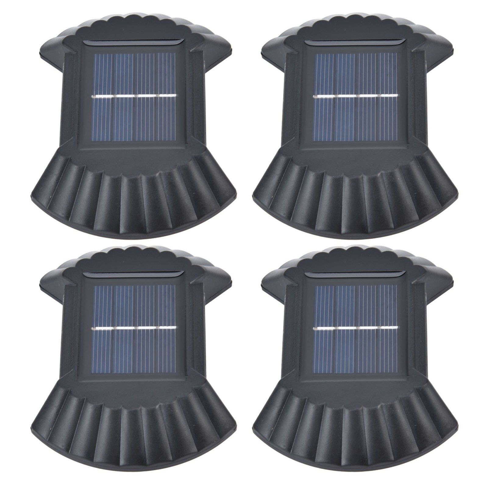 4 Sets Solar Wall Light Waterproof Multifunctional LED Solar Wall Light for Patio Yard Garden Outdoor DrivewayWhite Light โ image 2