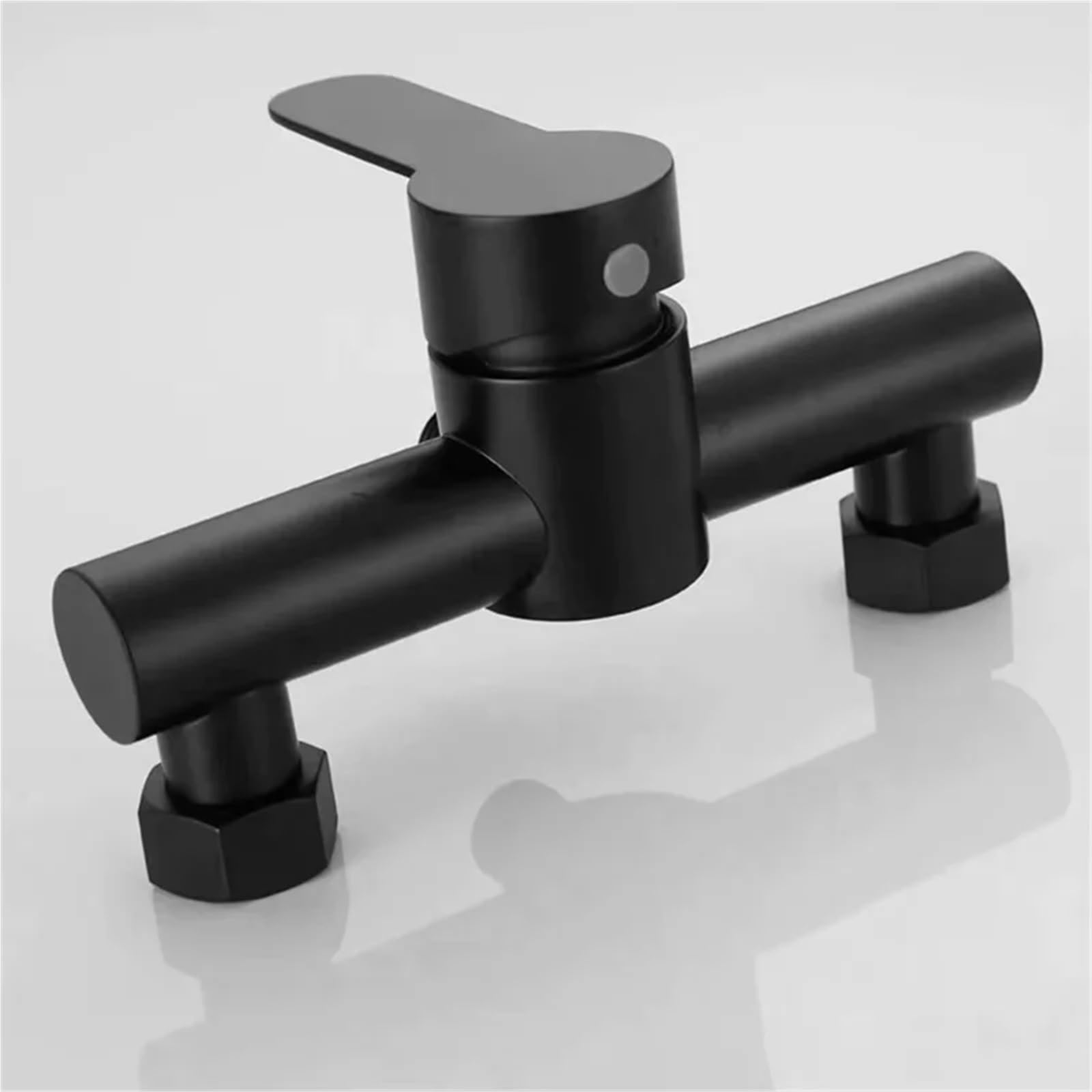 Wall-Mounted Shower Mixer Tap with Single Lever Control for Bathroom Shower Systems, Durable Metal Finish and Easy Use, Black — image 5