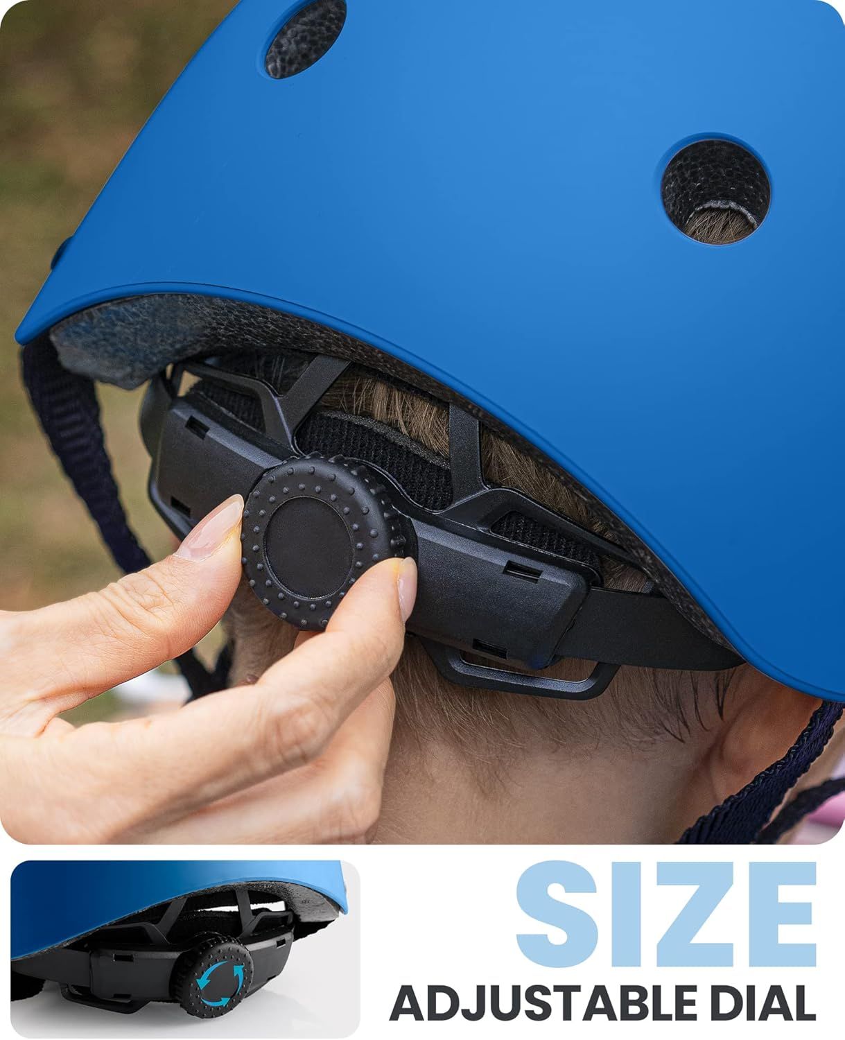 OutdoorMaster Youth & Kids Bike Helmet - Adjustable Multi-Sports Skateboard Helmet with Removable Liners for Balance Bike, Toddler Scooter, One Wheel โ image 3