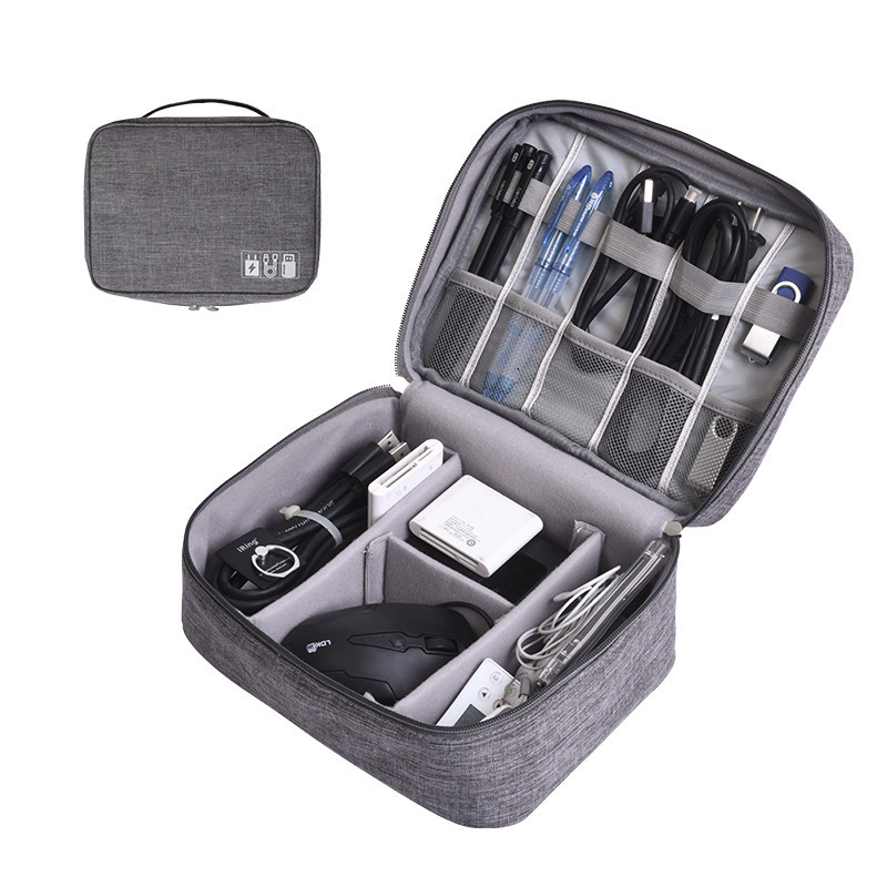 Navy Blue Data Storage Bag - Organizer for Cables, Chargers & Tech Accessories — image 3
