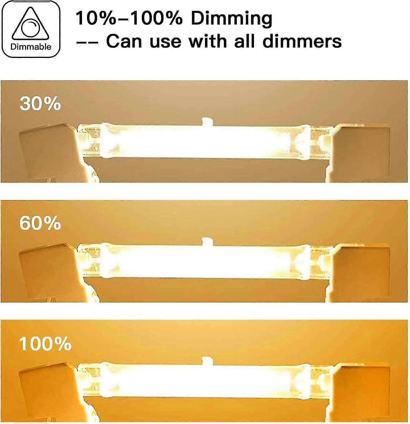 Set of 5 R7s Halogen Bulb 78mm 80w 230v, R7s Halogen Rod 78mm, R7s Halogen Bulb Dimmable Halogen Rod Bulb For Construction Site Floodlights — image 5