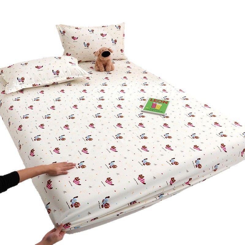 Yuan sheng Home Textiles Pure Cotton Cartoon Dog Sheet Blue cat 90cm/190cm thin mattress model โ image 6