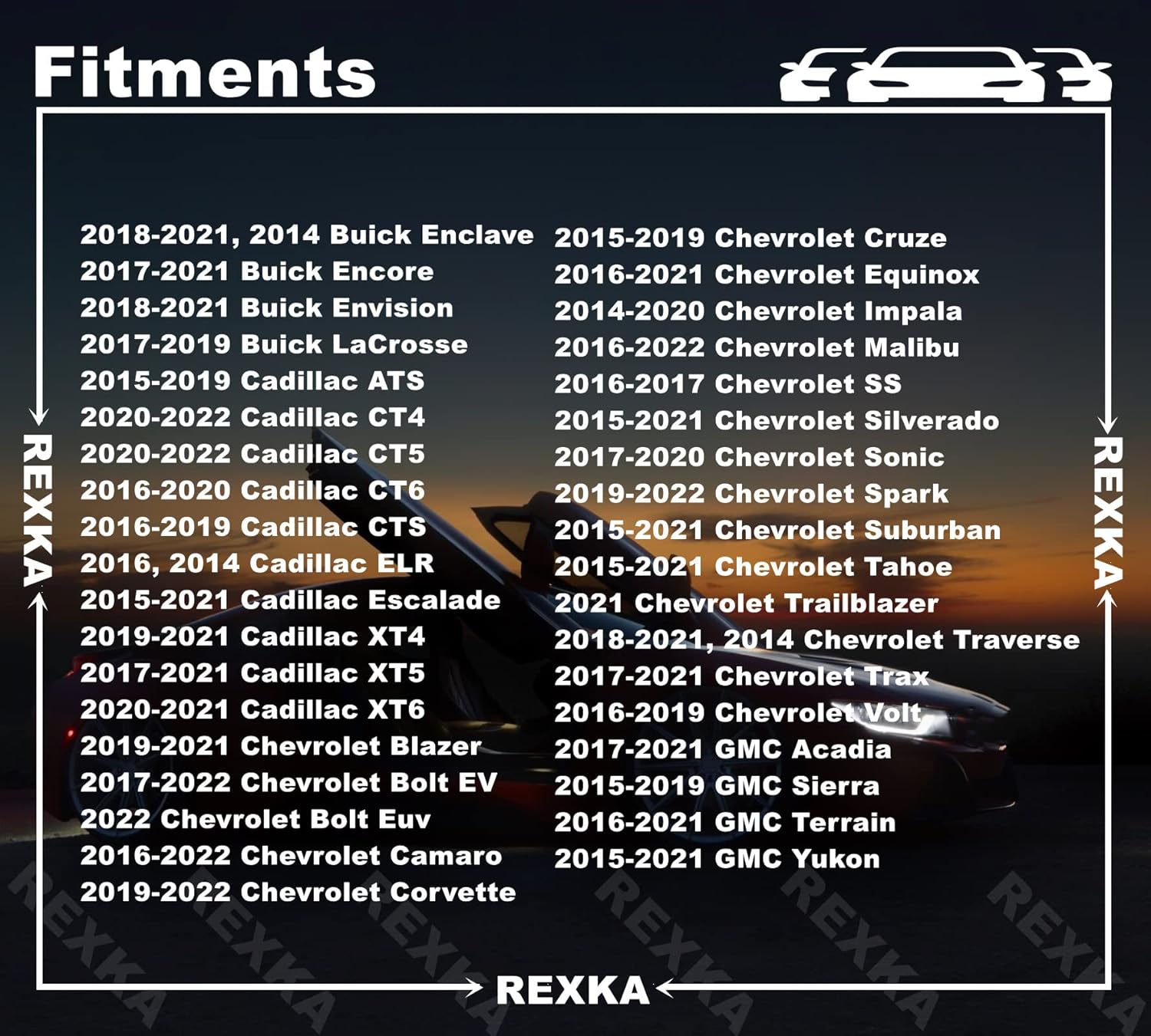 Rexka 50pcs Bumper Cover Moulding Grille Retainer Clip Nut 11547341 Compatible with GM Buick Cadillac GMC ATS CT6 XT5 Camaro Cruze Silverado Tahoe Traverse — image 3