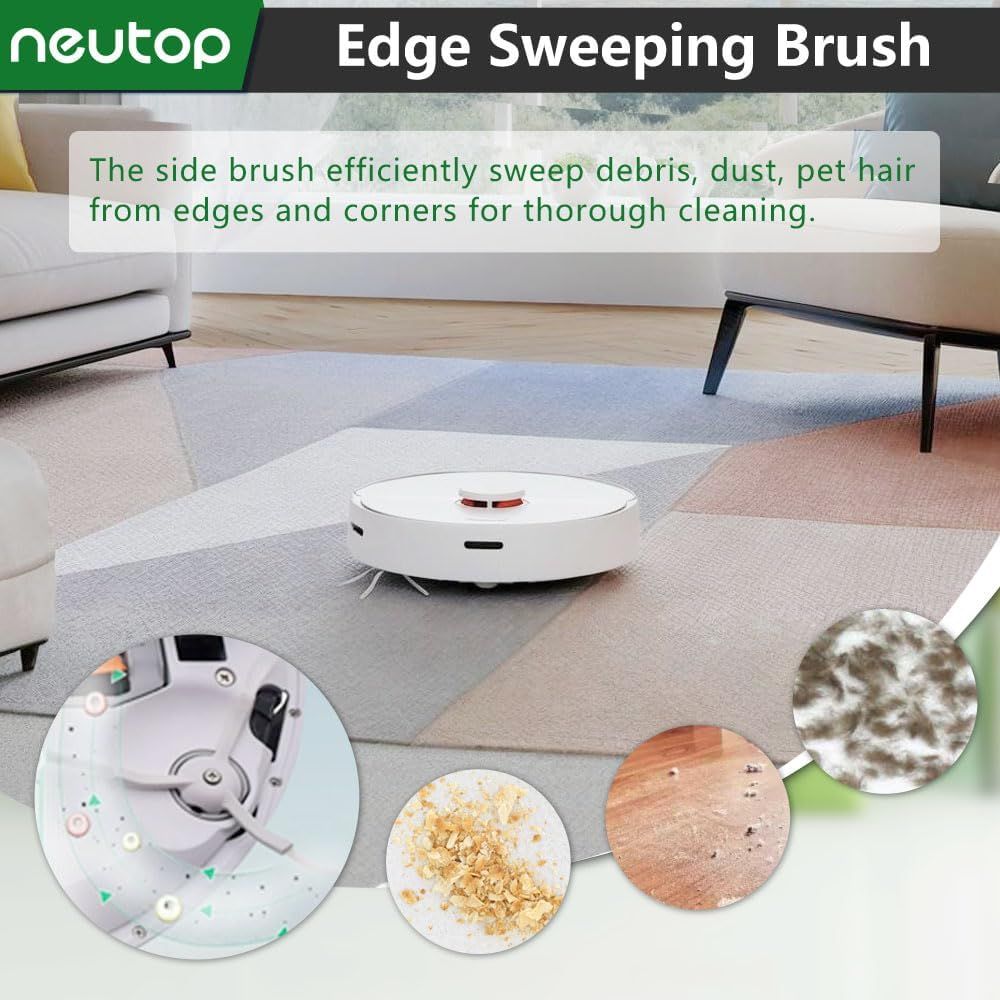 Replacement Side Brush, Compatible with S8, S8+ Pro Ultra, Q Revo, Q5, Q7, Q8 Max, S7 Max Ultra, S7 MaxV, S6, S6 Pure, S5, S4, E4, E20, E25, E35, S50 Robot — image 4