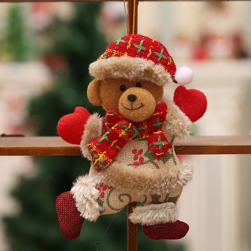 4 pcs Christmas Plush Ornaments Xmas Plush Toy Xmas Tree Decorations Hanging Ornament Christmas Decorations Xmas Fireplace โ image 5
