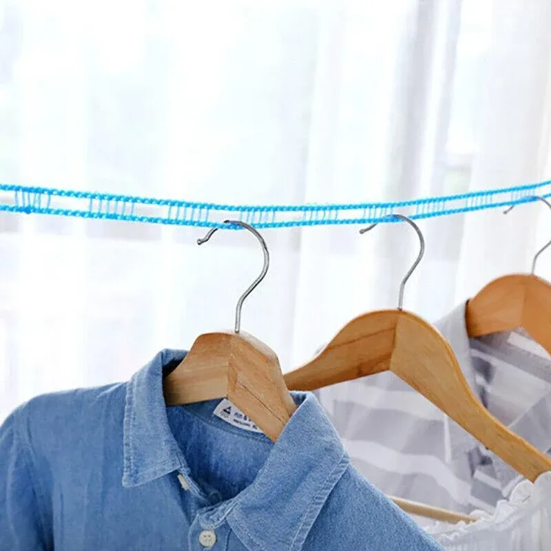 Portable 5M Travel Clothes Line Washing Rope Non Slip Airer Laundry Clothesline - Green โ image 4