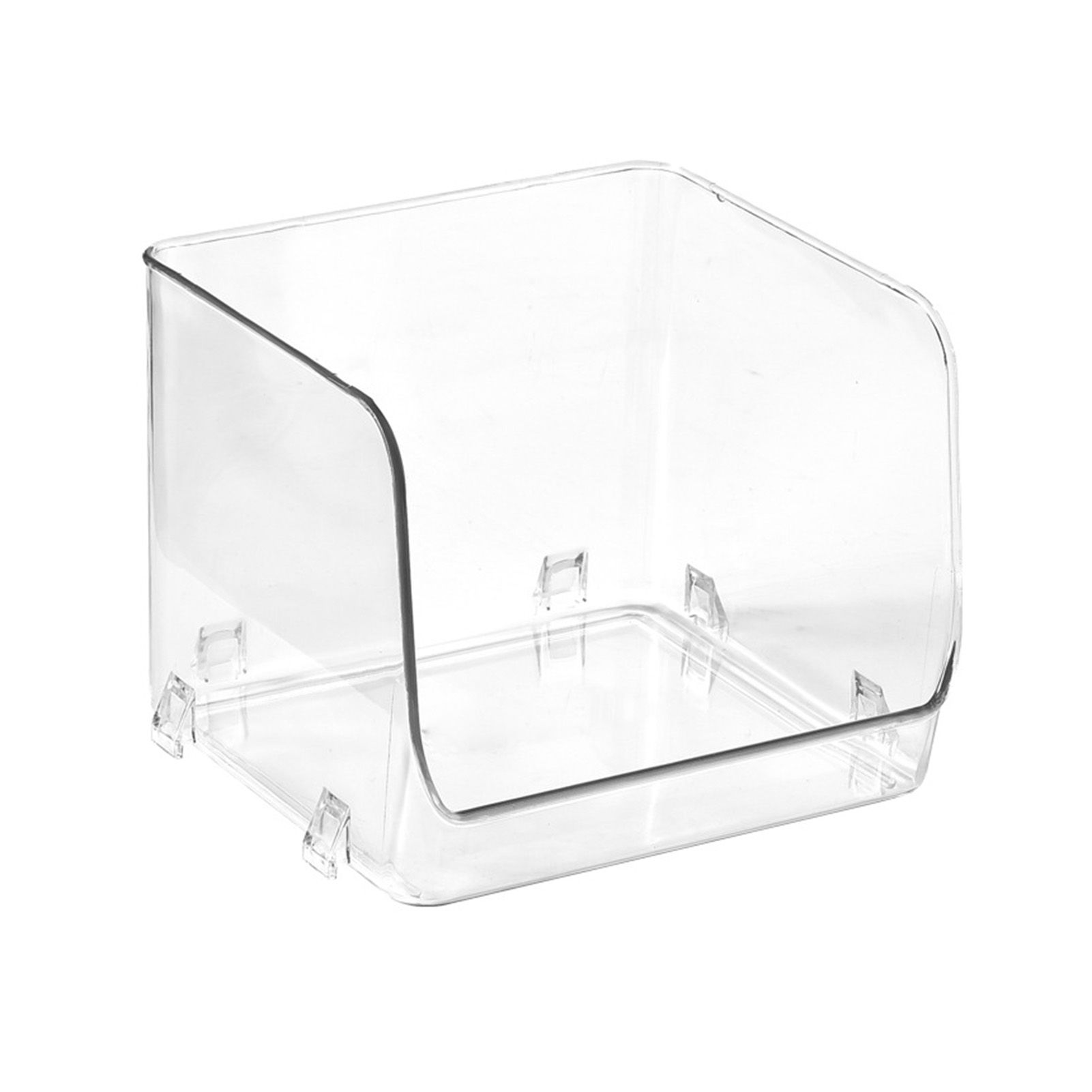 Cosmetic Display Case Multifunction Stackable Plastic Transparent Makeup Organizer for Home 15.5x15x12.8cm/6.1x5.9x5.3in โ image 4