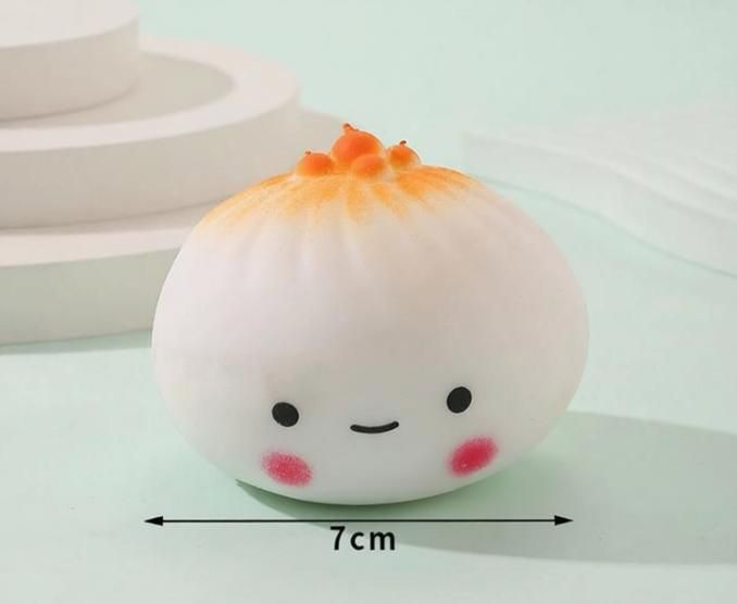 Squeeze Stress Relief Toy 3-Pack - Cute Bun Shape Slow Rebound Squishy Toy for Anxiety Relief - Soft PU Foam Decompression Toy (3-Pack) โ image 2