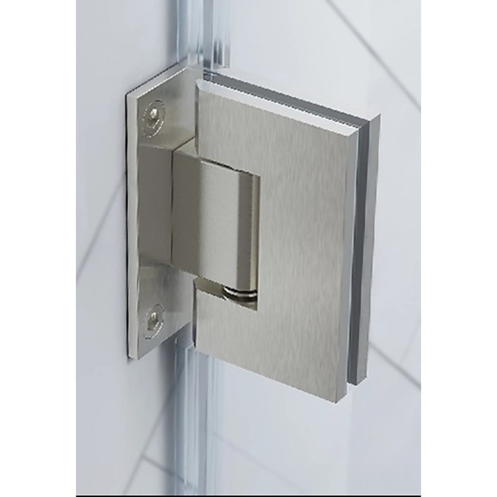 90 Degree Brass Glass Shower Door L-Hinge in Gold