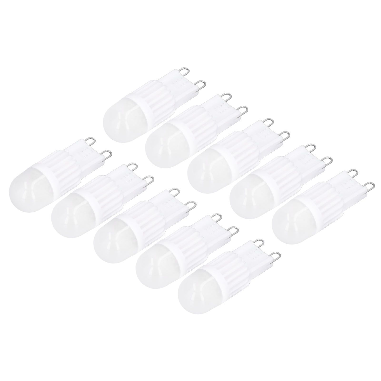 10pcs G9 Bulb Dimmable 2W 500lm G9 LED Bulb 30W Halogen Equivalent for Chandelier Ceiling Light Wall Lamp 220VWhite Light — image 5