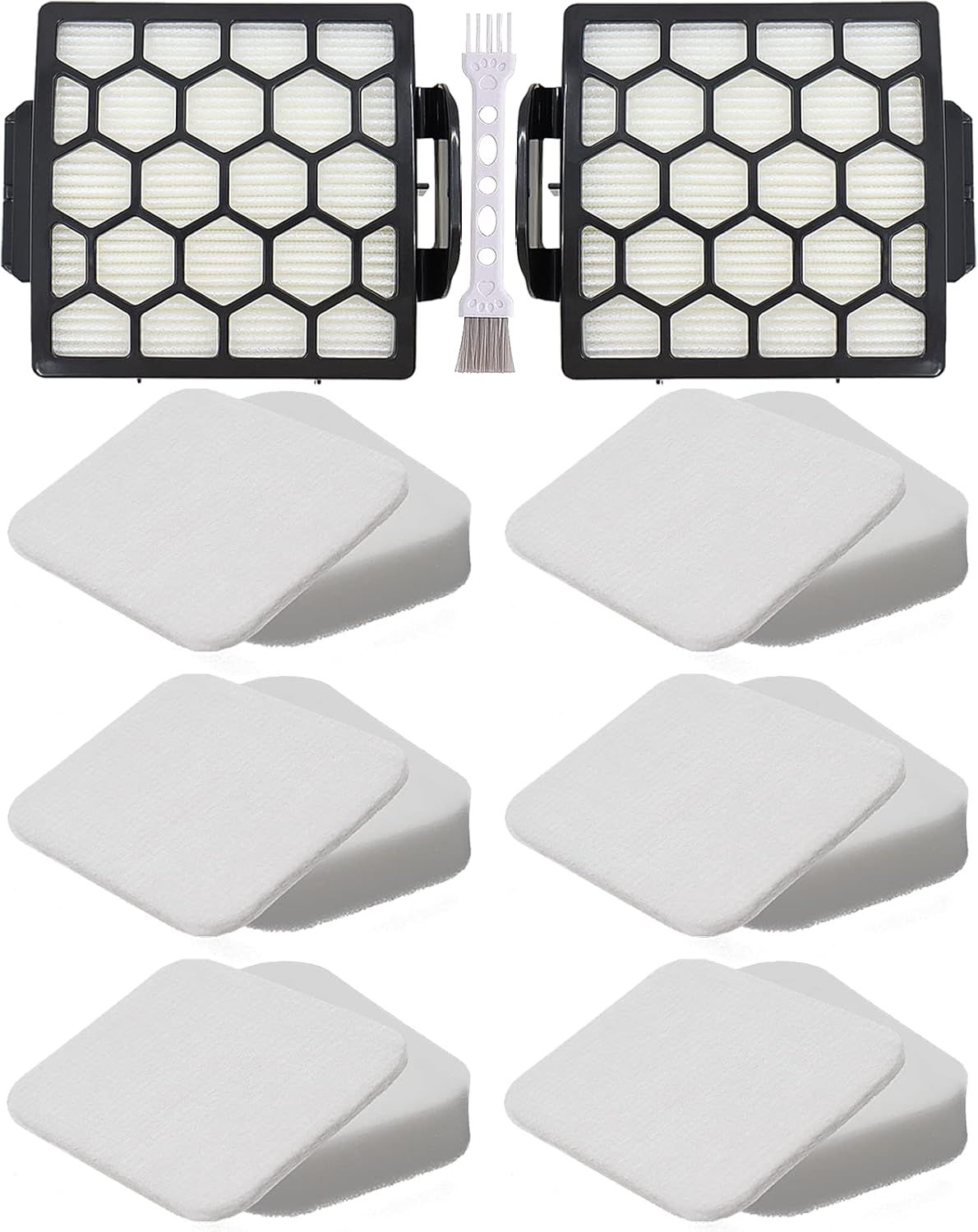 for Shark ZU62 ZU60 Navigator Zero-M Self-Cleaning Brushroll Pet Pro Upright Vacuum Replacement Filter Compare ZU62C NV150 NV151 NV251 NV255 Part 1238FT60
