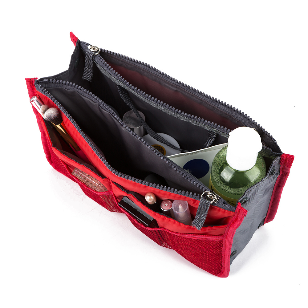 Bag in bag insert toiletry bag red 1 — image 3