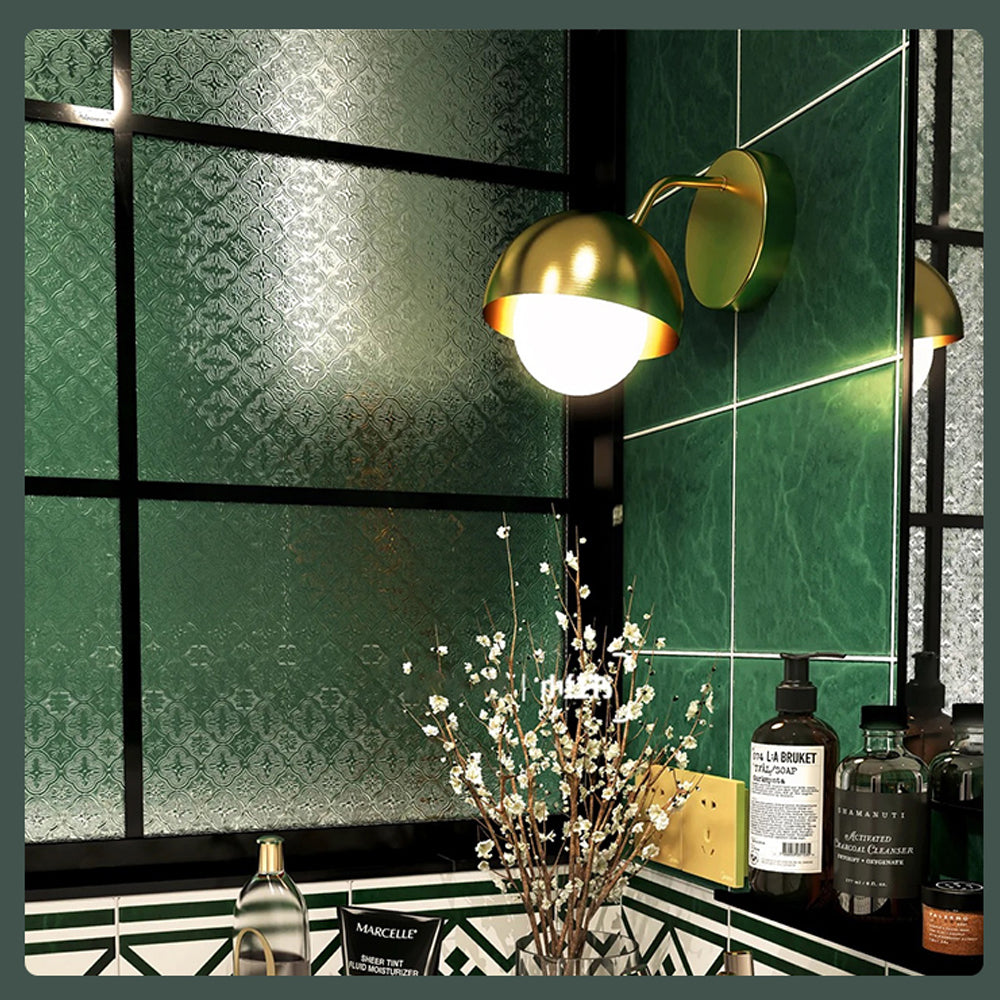 3M Privacy Glass Film Sticker Static Cling Window Decals Glass Film(Begonia,40*300cm) โ image 2