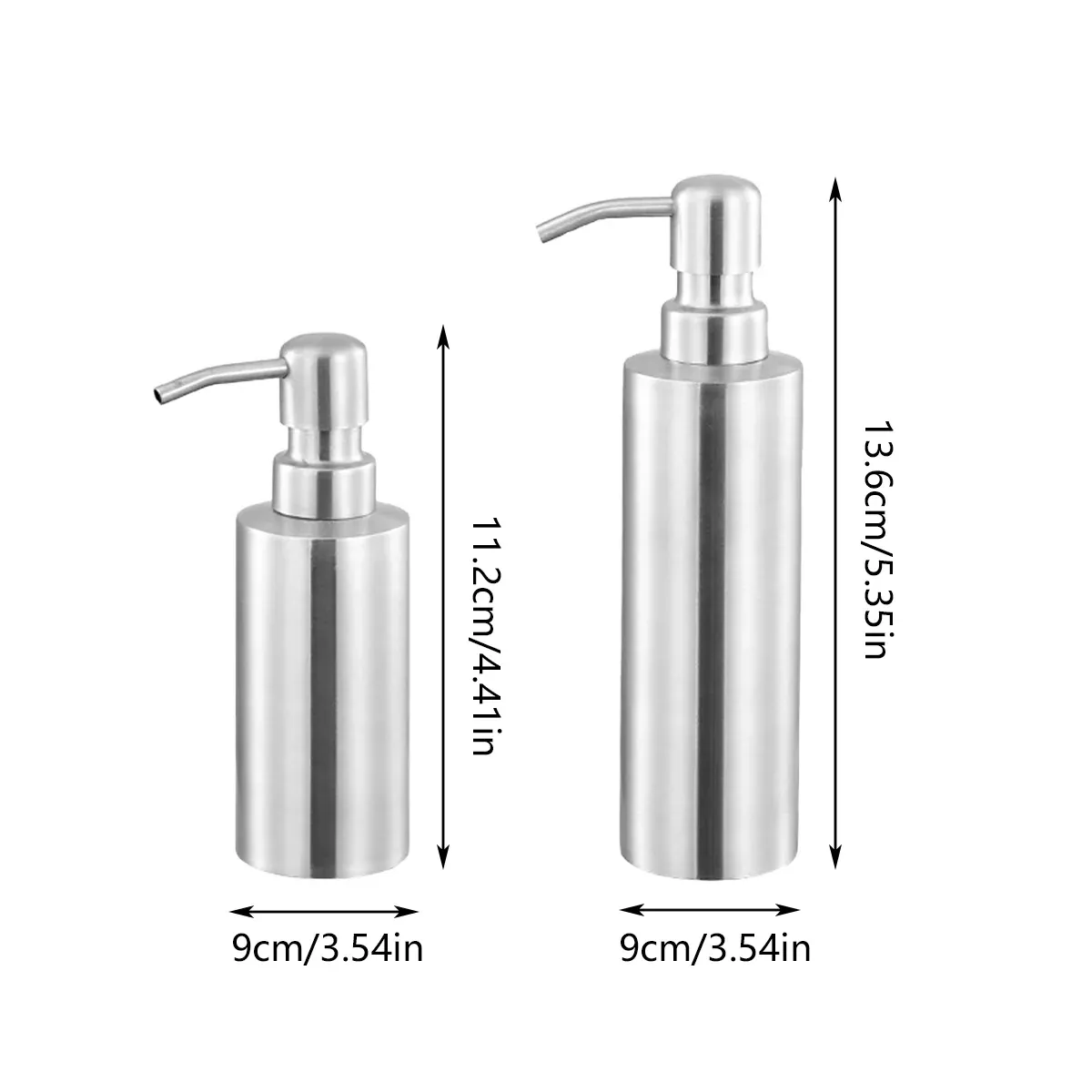 220/320ml Stainless Steel Press Type Oil Sprayer Soap Dispenser Durable - 220ml โ image 4