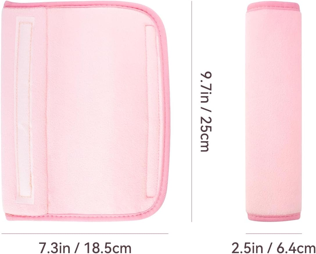 2 PCS Car Seat Belt Pads Cover Soft Seat Belt Shoulder Pad Safety Belt Strap Shoulder Pad Comfortable Driving Compatible with Most Cars Helps Protect You Neck — image 3