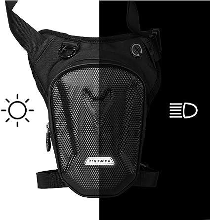 Motorcycle Leg Bag Mens Motorcycle Waist Bag with Hard Shell Multifunctional Thigh Bag for Outdoor Travel โ image 2