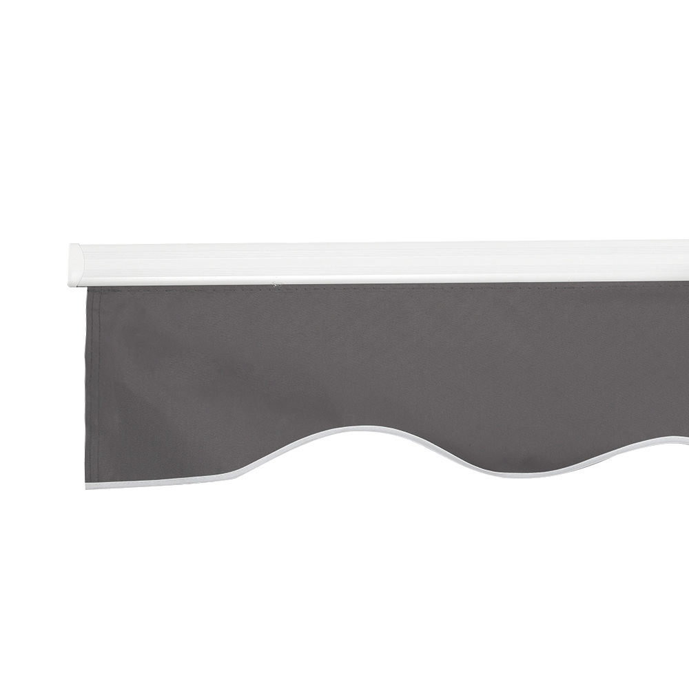 Instahut Retractable Folding Arm Awning Manual Sunshade 4Mx2.5M Grey โ image 4