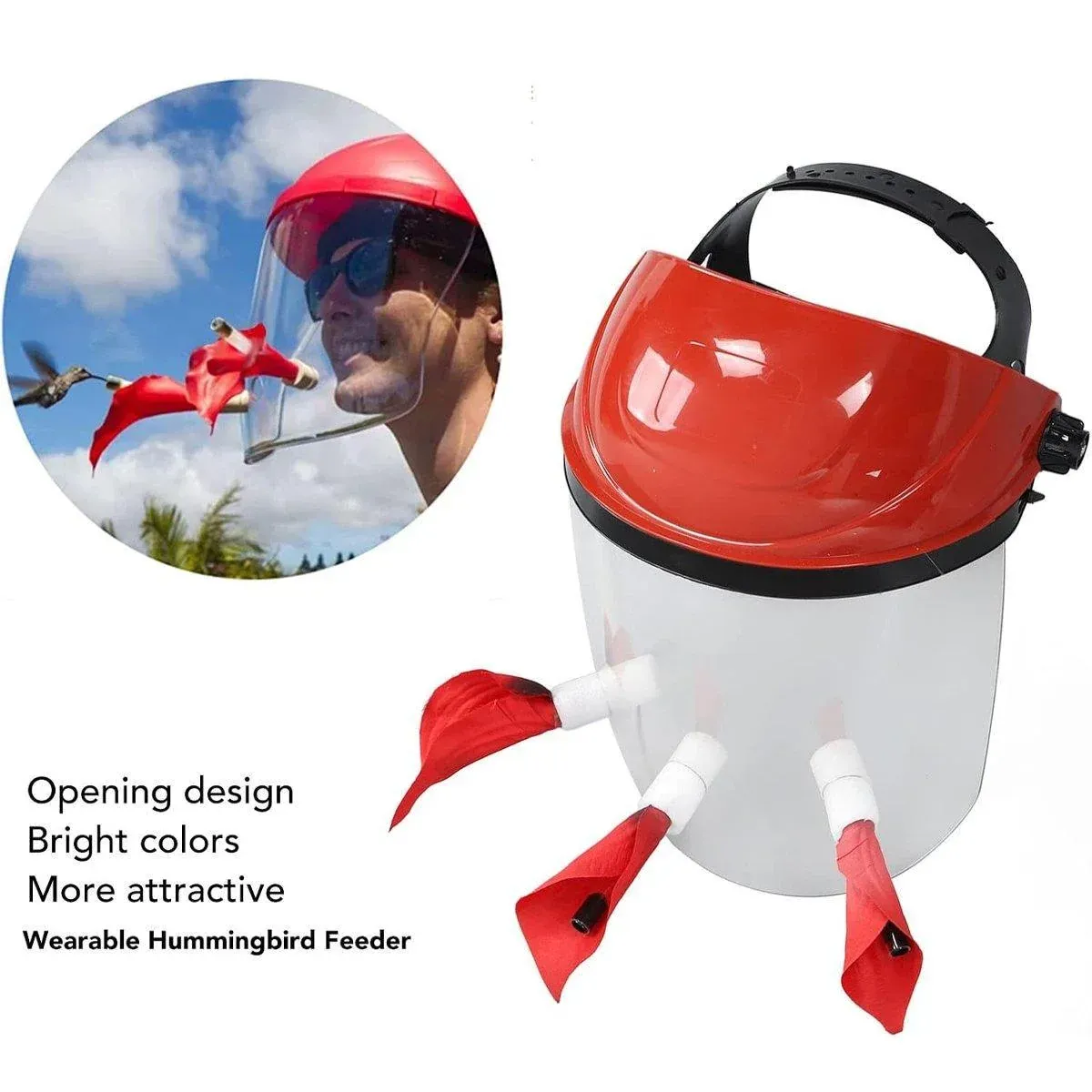 Outdoor Head Mounted Bird Feeder Portable Helmet Bird Feeder Wild Birds Feeding โ image 6