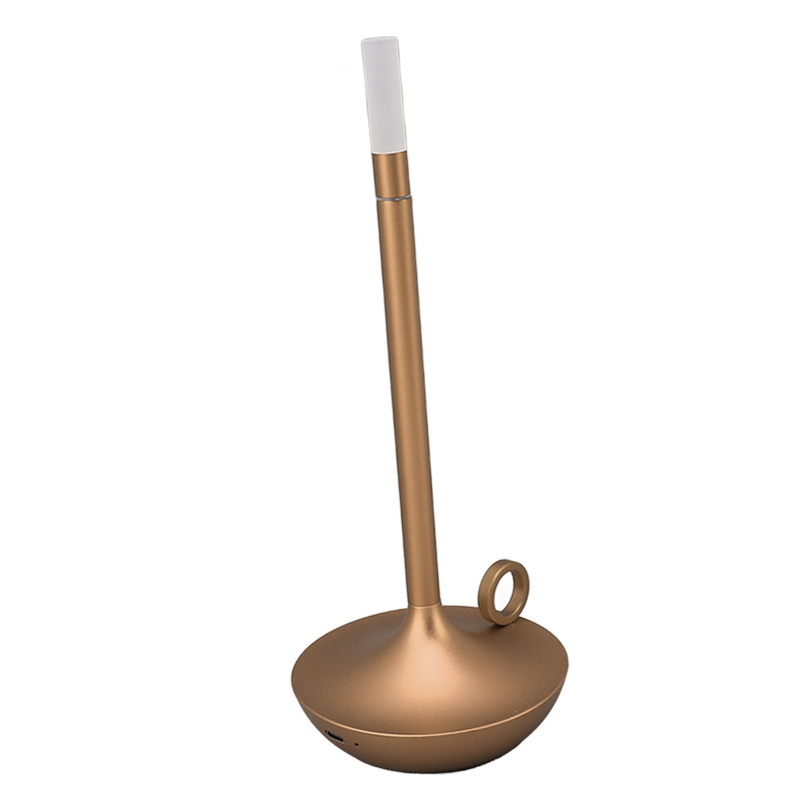 Cordless Table Lamp Innovative Candle Shape 3 Levels Brightness Dimmable Rechargeable LED Desk Lamp Gold โ image 6