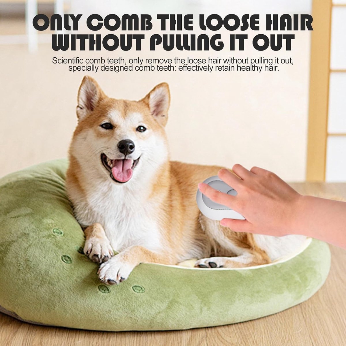 3-in-1 Steam Brush for Cats and Dogs - USB - Massage Comb - Hair Remover Brush - Dog Brush - Cat Brush with Water Reservoir and Release Button - Pet Grooming — image 5