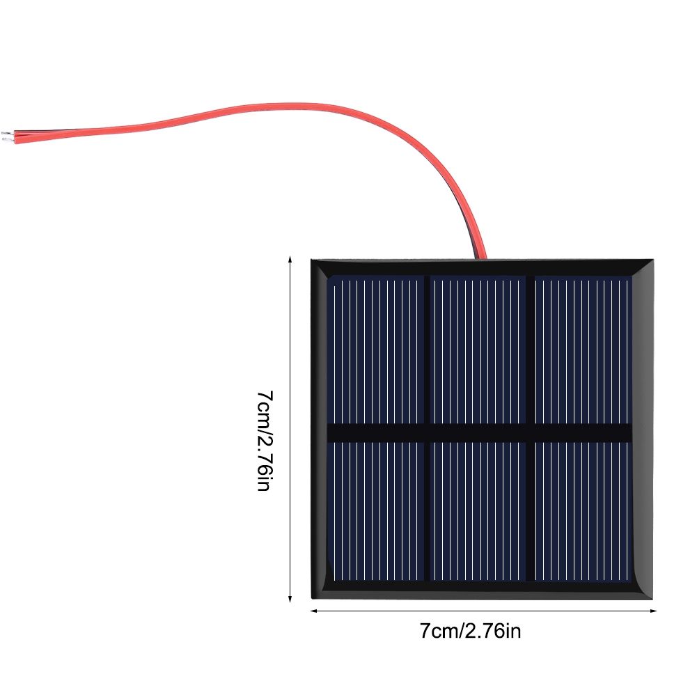 0.7W 1.5V Mini Portable Solar Panel DIY Power Module Charger for 1.2V Battery with Wire 70*70MM โ image 6